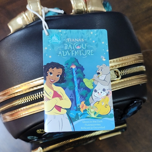 Loungefly Disney Parks Tiana's Bayou Adventure Mini Backpack - Green & Black - Picture 6 of 8